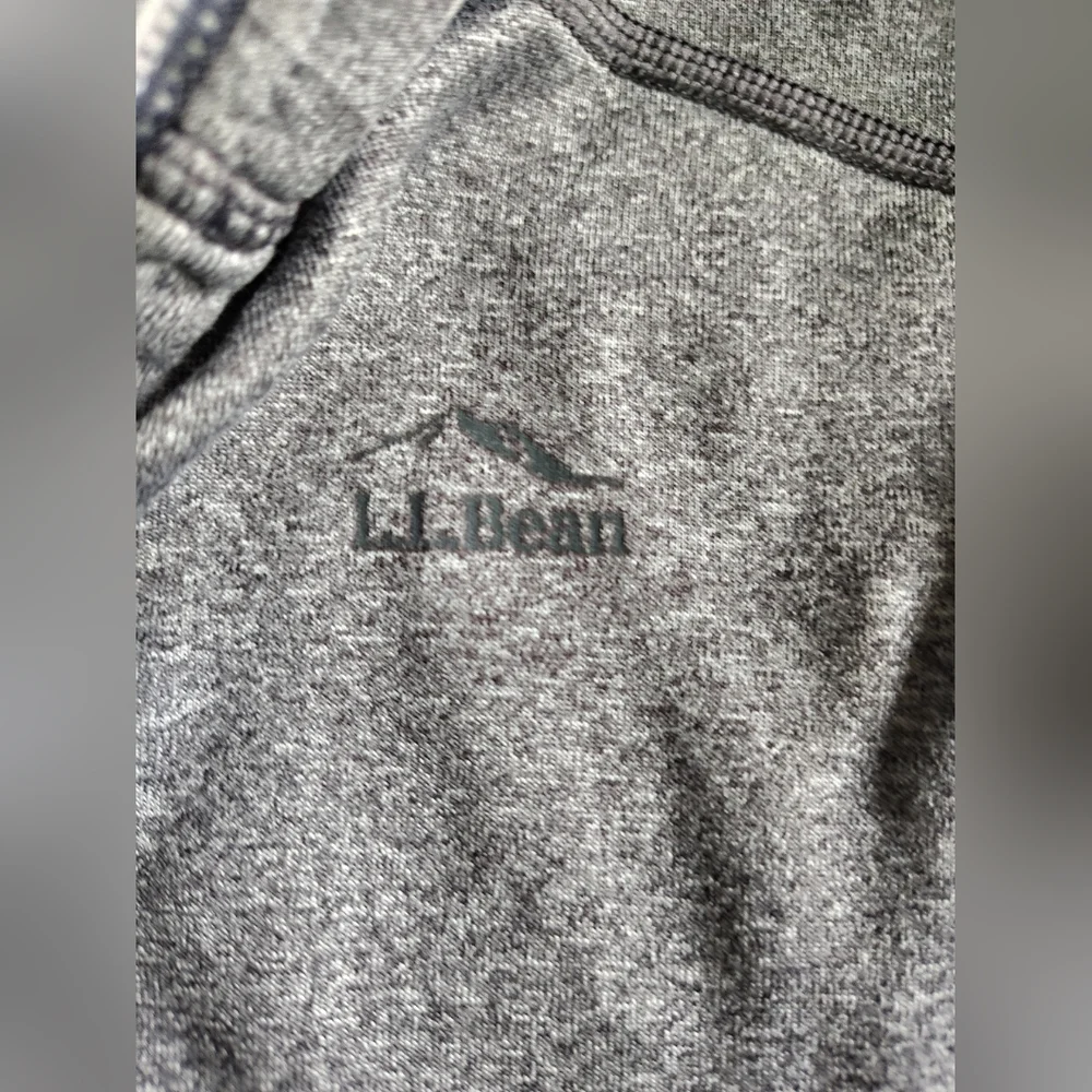 LL Bean Kids' Full-Zip Hoodie Sweatshirt Size Large L 14-16 Gray Fleece Interior